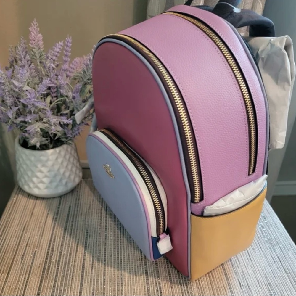 NWT Coach Color Block Backpack - Picture 10 of 13
